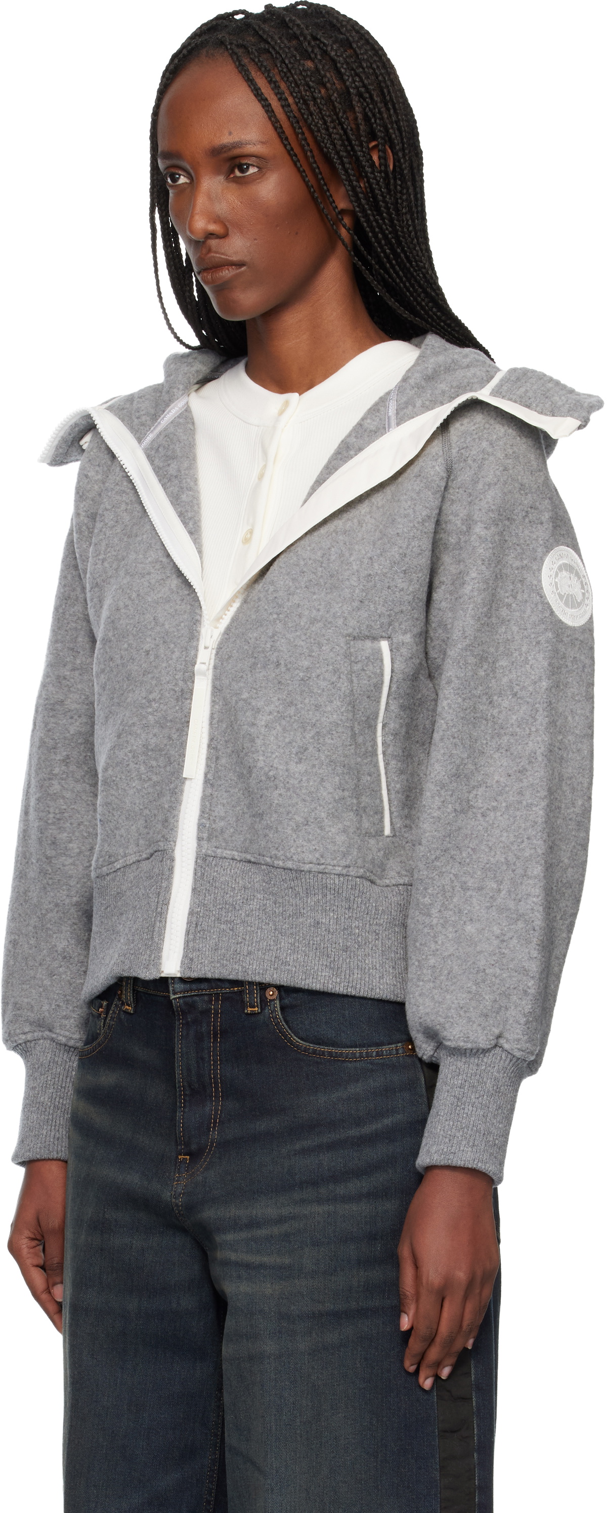 Canada Goose Gray 'White Label' Chilliwack Bomber Jacket