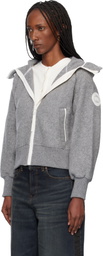 Canada Goose Gray 'White Label' Chilliwack Bomber Jacket