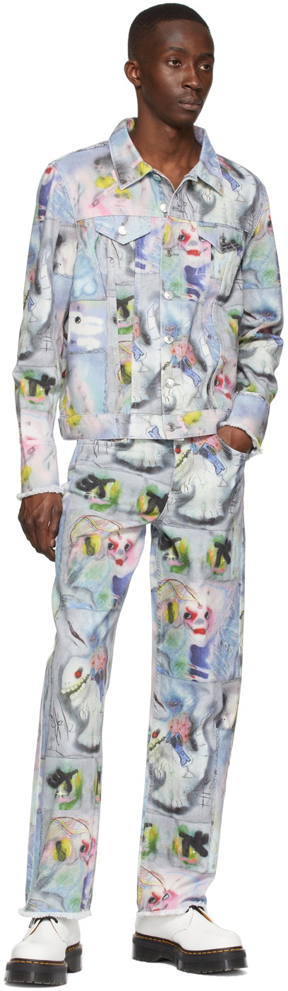 Marc Jacobs Heaven Multicolor Graphic Jeans Marc Jacobs Heaven