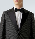 Valentino Polka-dot jacquard tuxedo jacket