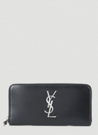 Logo Plaque Wallet in Black