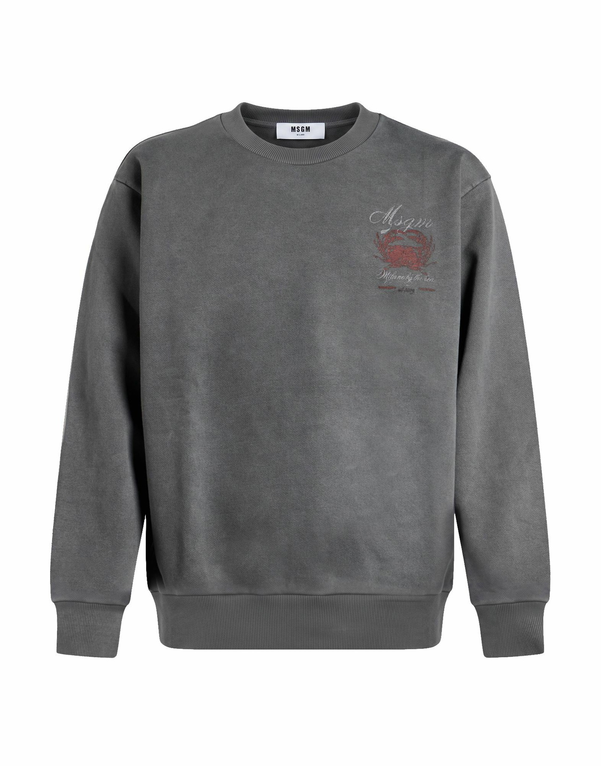 Msgm Mens Sweatshirt in Grey