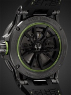 ROGER DUBUIS - Excalibur Spider Huracán Automatic Skeleton 45mm GreyTech Titanium and Rubber Watch, Ref. No. RDDBEX0830 - Gray