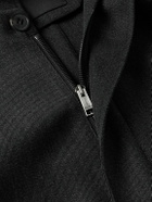Zegna - Nubuck-Trimmed Virgin Wool-Twill Jacket - Gray