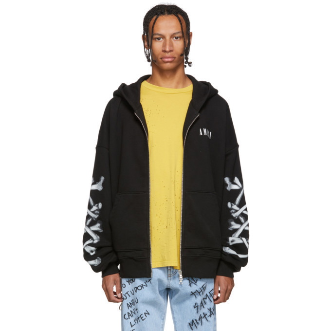 Photo: Amiri Black Bones Zip Hoodie