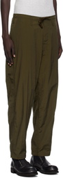 Y's For Men Khaki Side Tuck String Cargo Pants