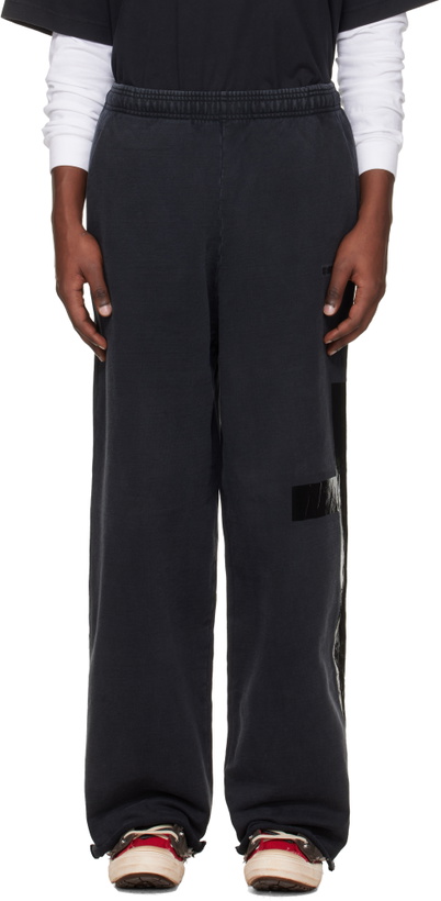 Photo: VETEMENTS Black Taped Sweatpants