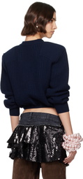ALL-IN Navy Display Army Sweater