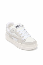 Diesel D-Ollie-Distressed sneakers in leather and suede - Sneakers Womens in White