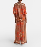 Zimmermann Mahon paisley silk palazzo pants