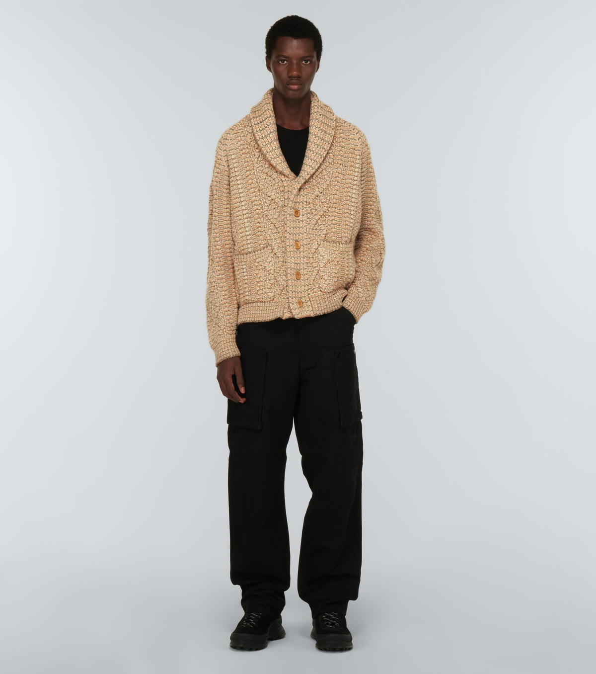 Snow Peak - Cable-knit cardigan Snow Peak