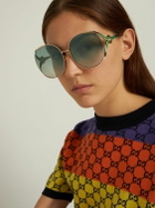 GUCCI - Gg0225s Round Metal Frame Sunglasses