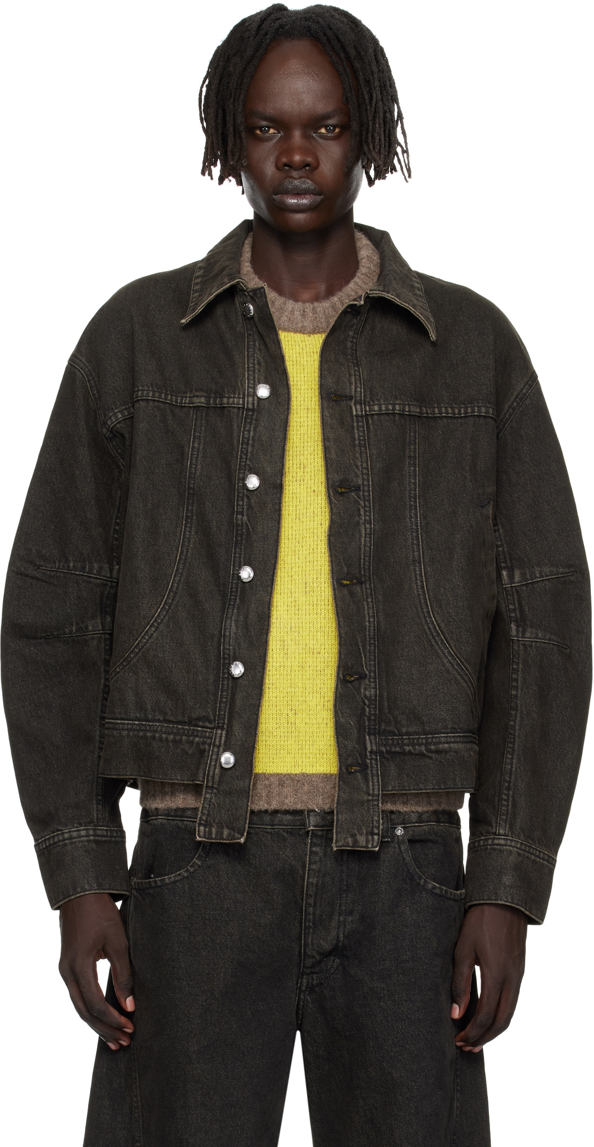 Eckhaus Latta Blue Redux Denim Jacket Eckhaus Latta