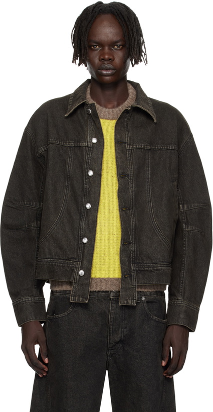 Photo: Eckhaus Latta Gray 'El Jacket Redux' Denim Jacket