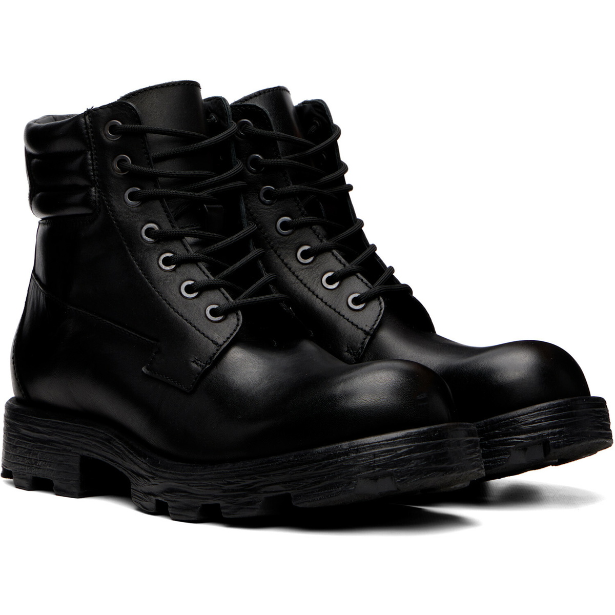 Diesel Black D-Hammer Combat Boots
