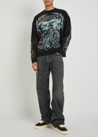 Kidwest Ride Or Die Printed Cotton T-shirt Black