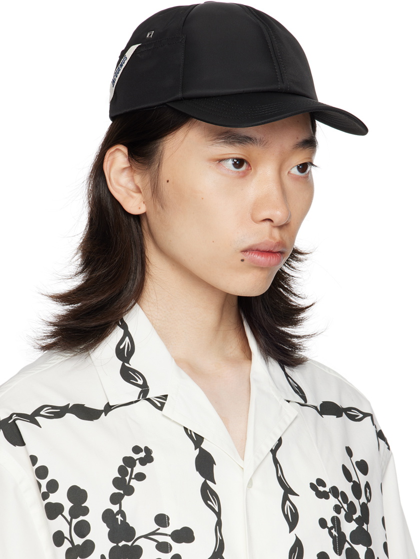 JACQUEMUS Black 'La casquette Ovalie' Cap Jacquemus
