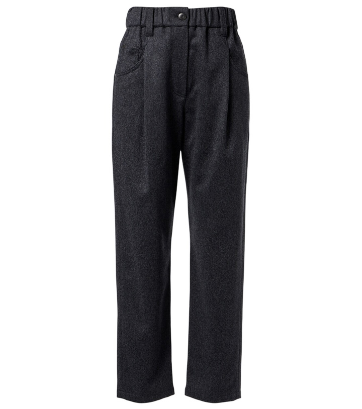 Photo: Brunello Cucinelli Wool straight pants