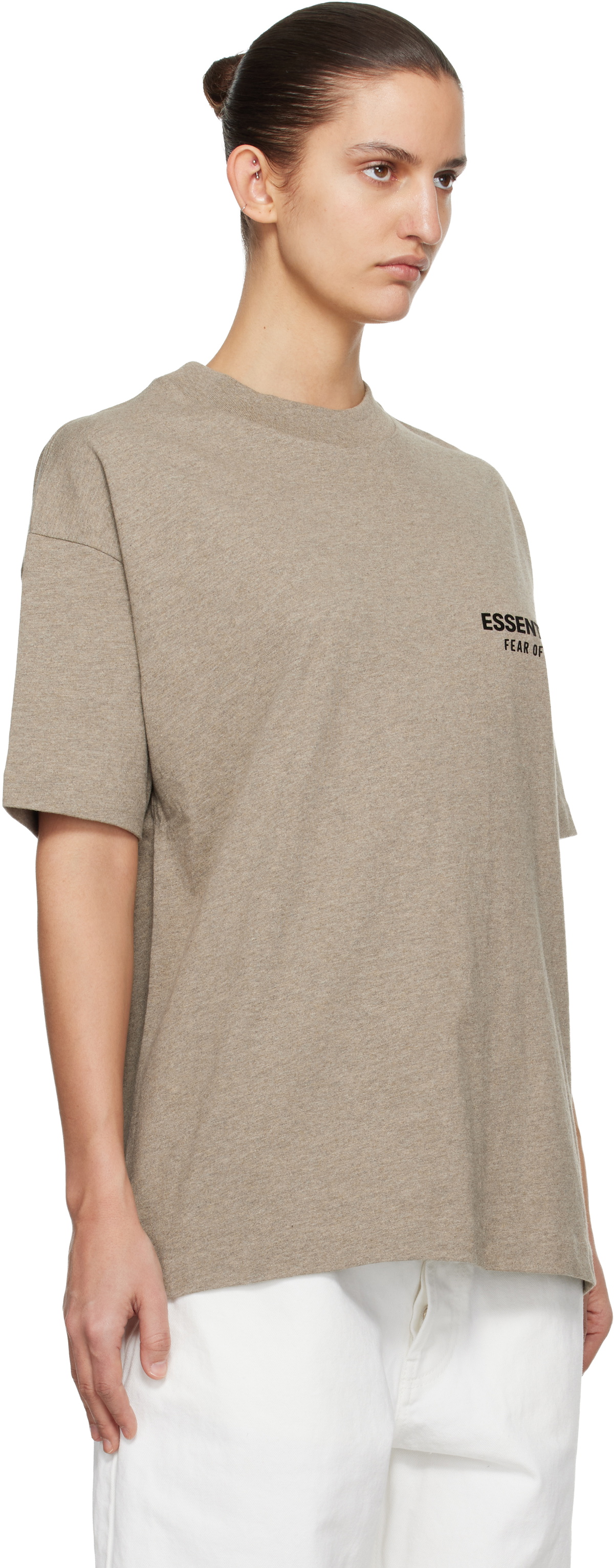 Fear of God ESSENTIALS Beige Classic T-shirt