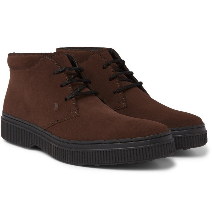 Photo: Tod's - Nubuck Desert Boots - Men - Brown