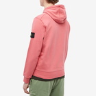 Stone Island Men's Garment Dyed Popover Hoody in Fucsia