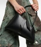 The Attico Sunrise asymmetrical leather shoulder bag