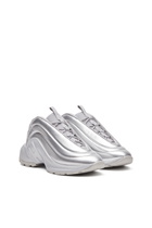 Diesel S-D-Runner-Slip-on sneakers with Oval D instep - Sneakers - Unisex - Silver
