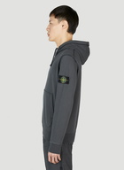 Stone Island - Compass Patch Hooded Sweatshirt in Black