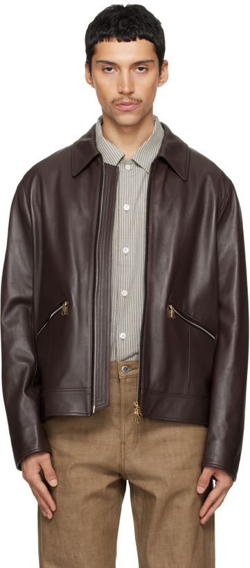 Photo: Paul Smith Brown Nappa Leather Jacket