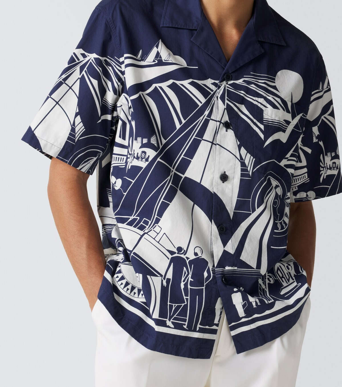 Ralph Lauren Purple Label Printed cotton shirt