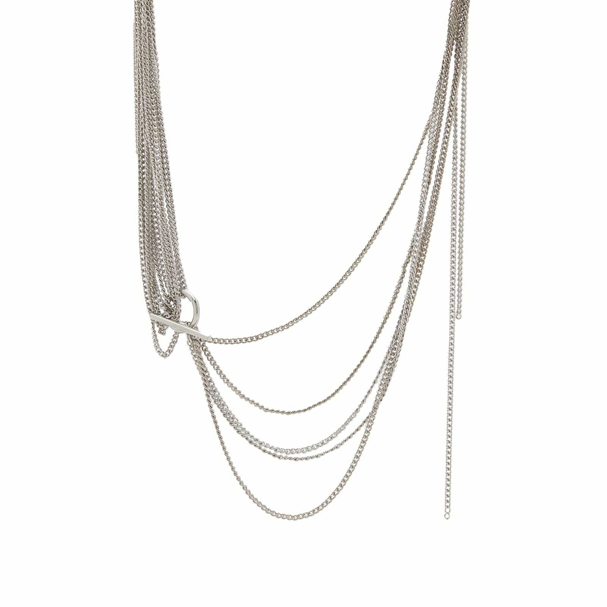 Dries Van Noten Men's Multi Necklace in Silver Dries Van Noten
