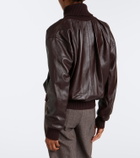 Victoria Beckham Leather turtleneck top