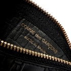 Comme des Garçons SA8100EL Embossed Logo Wallet in Black
