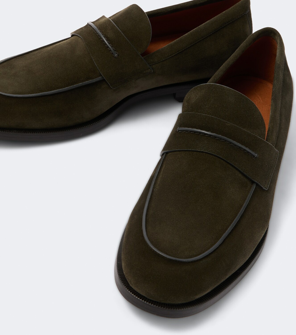 Zegna Suede penny loafers