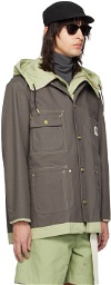 sacai Gray Carhartt WIP Edition Reversible Jacket