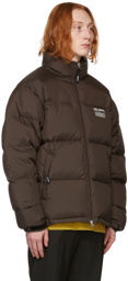 Axel Arigato SSENSE Exclusive Brown Down Observer Puffer Jacket