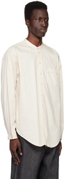 Taiga Takahashi Off-White Band Collar Shirt