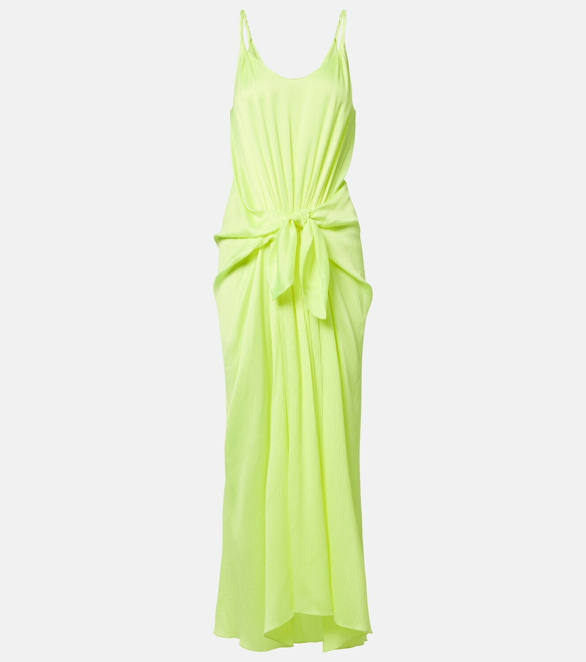 JW Anderson Gathered silk midi dress