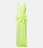 JW Anderson Gathered silk midi dress