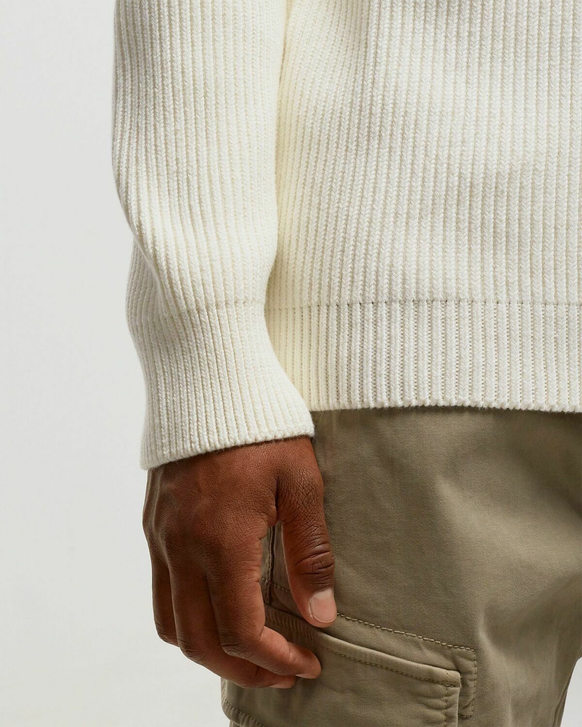 C.P. Company Knitwear Crew Neck White Pullovers C.P. Company
