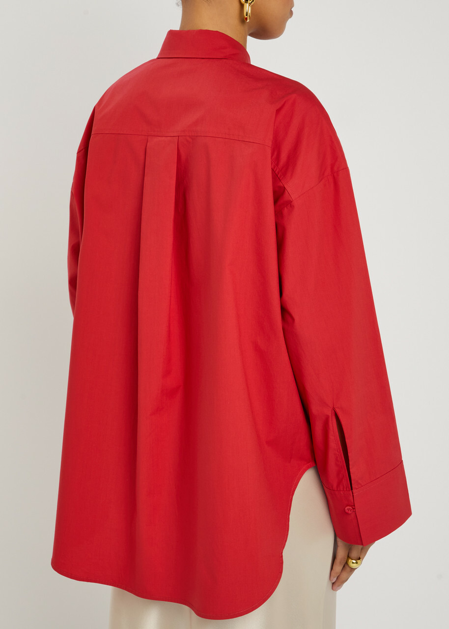 BY Malene Birger Derris Cotton Shirt Red