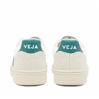 Veja Men's V-10 Leather Basketball Sneakers in White/Masala/Brittany