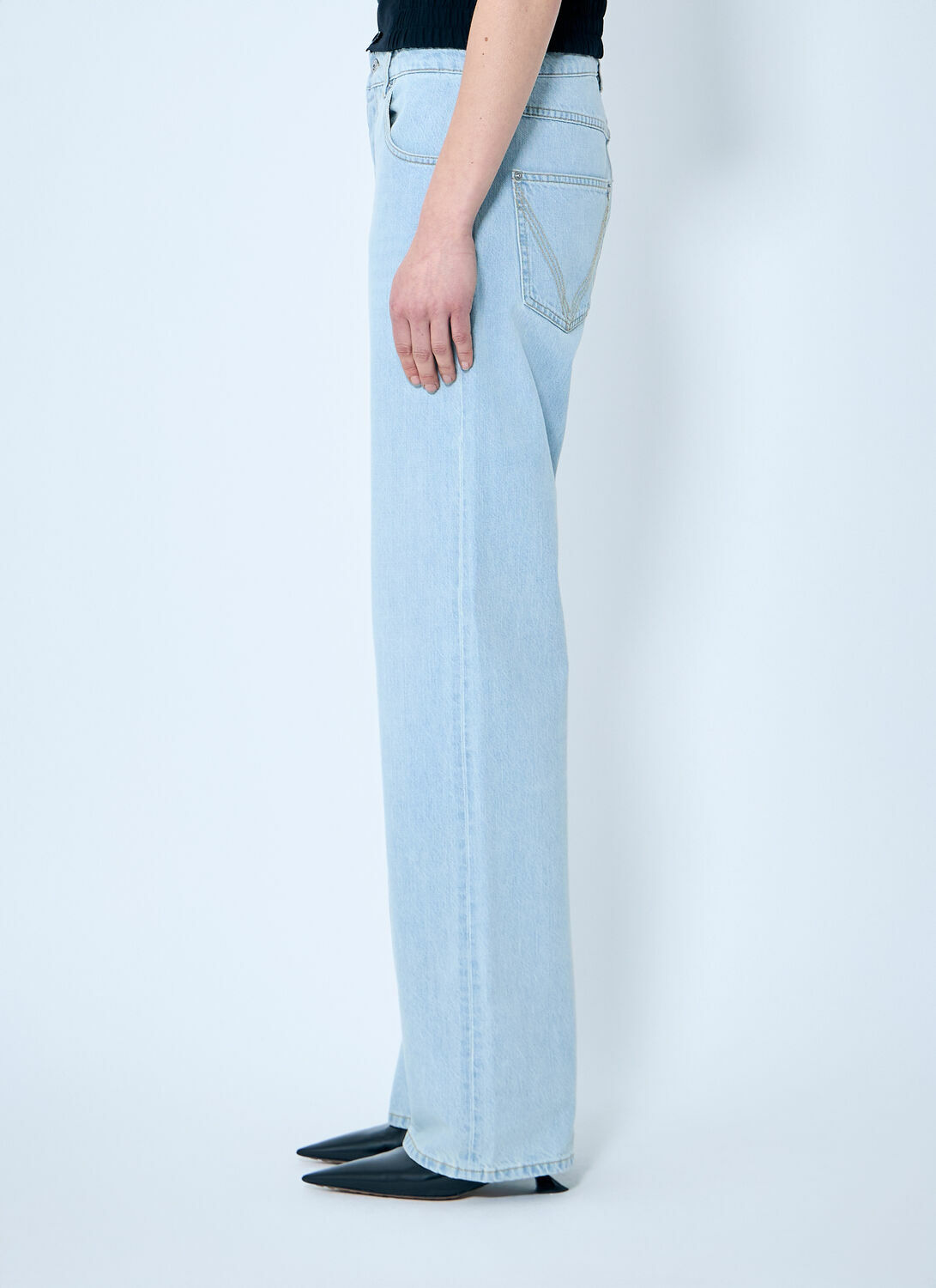 Bottega Veneta Extra Bleach Dirty Denim Jeans