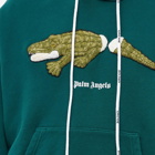 Palm Angels Men's Croccodile Popover Hoody in Green/Green
