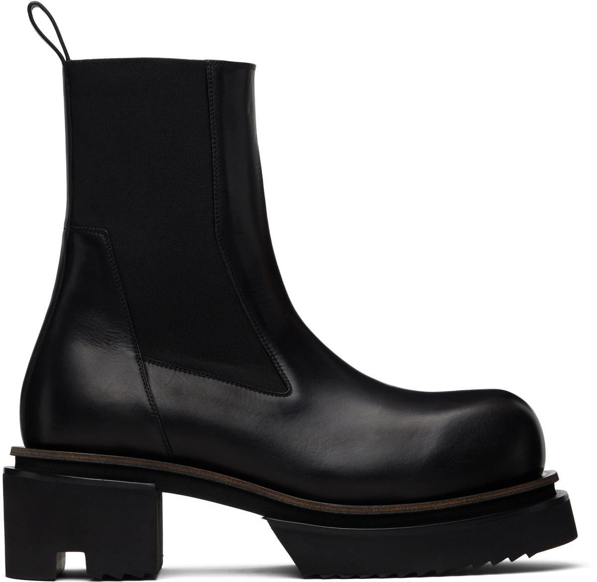 Rick Owens - Bozo Megatooth Full-Grain Leather Chelsea Boots