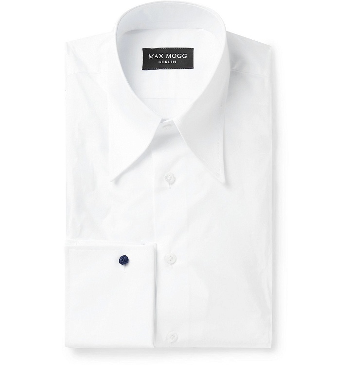 Photo: Maximilian Mogg - Double-Cuff Cotton-Zephyr Shirt - White