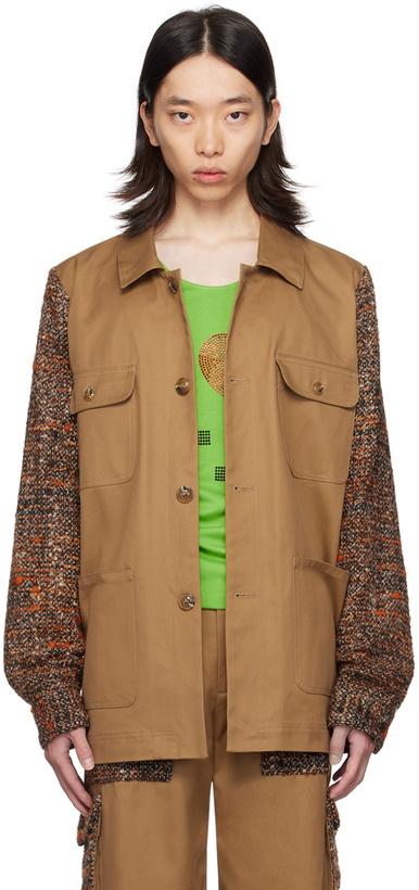 Photo: Anna Sui SSENSE Exclusive Tan Barn Jacket