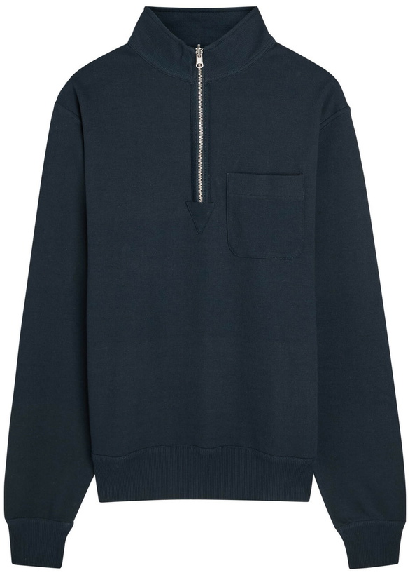 Photo: Oliver Spencer Reversible Cotton Sweatshirt Navy
