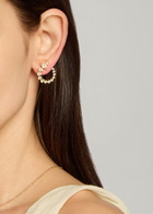 Vivienne Westwood Lydia Embellished orb Hoop Earrings - Green - One Size