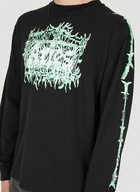 Metal Long Sleeve T-Shirt in Black